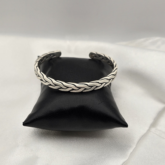 Sterling Silver 999 Braided Luxury Bracelet - Picture 1 of 7